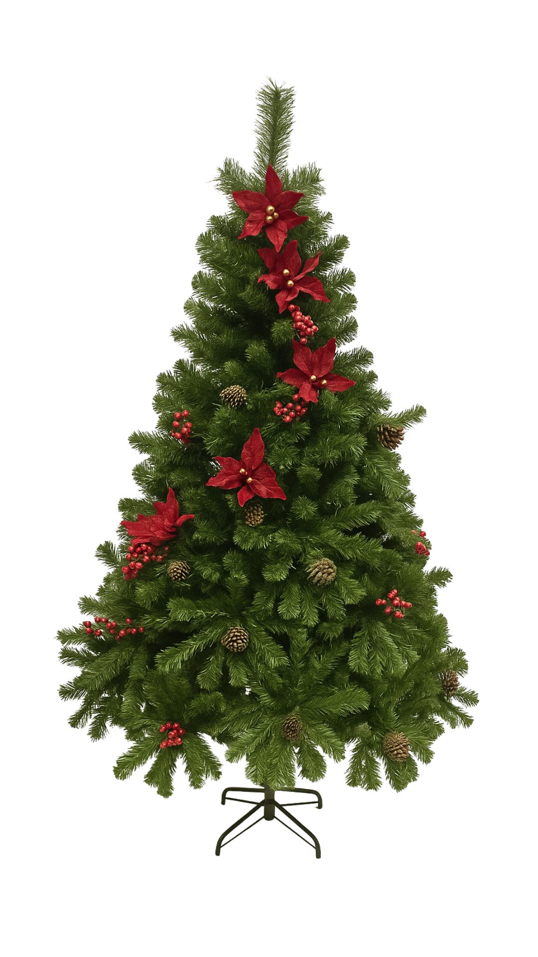 Árbol de navidad especial con piñas y berrys Árbol de navidad especial con piñas y berrys