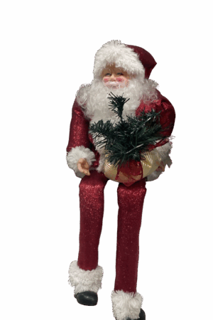 papá noel sentado piernas sueltas